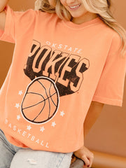 Cowboys Basketball Pro Orange Tee