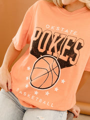 Cowboys Basketball Pro Orange Tee