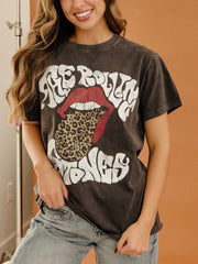 Rolling Stones Leopard Words Smoke Hi-Dive Tee