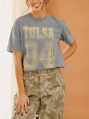 TU Tulsa Golden Hurricane Player Blue Jean Tee