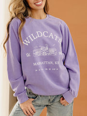 KSU Wildcats Stadium Coordinates Violet Sweatshirt