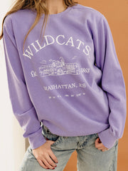 KSU Wildcats Stadium Coordinates Violet Sweatshirt