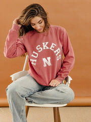 Nebraska Huskers Mega Arch Red Sweatshirt