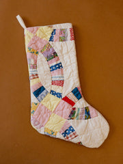 Wedding Ring Quilted Stocking