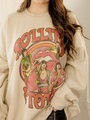 Rolling Stones Vintage Concert Sand Thrifted Sweatshirt