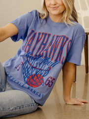 KU Jayhawks Big Basketball Mystic Blue Tee