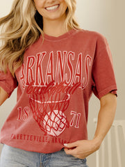 Arkansas Razorbacks Big Basketball Cardinal Tee