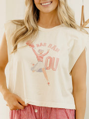 OU Sooners Rah Rah Off White Tank