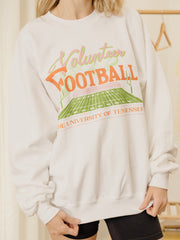 Tennessee Vols Football Field White Sweatshirt