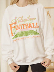 Tennessee Vols Football Field White Sweatshirt