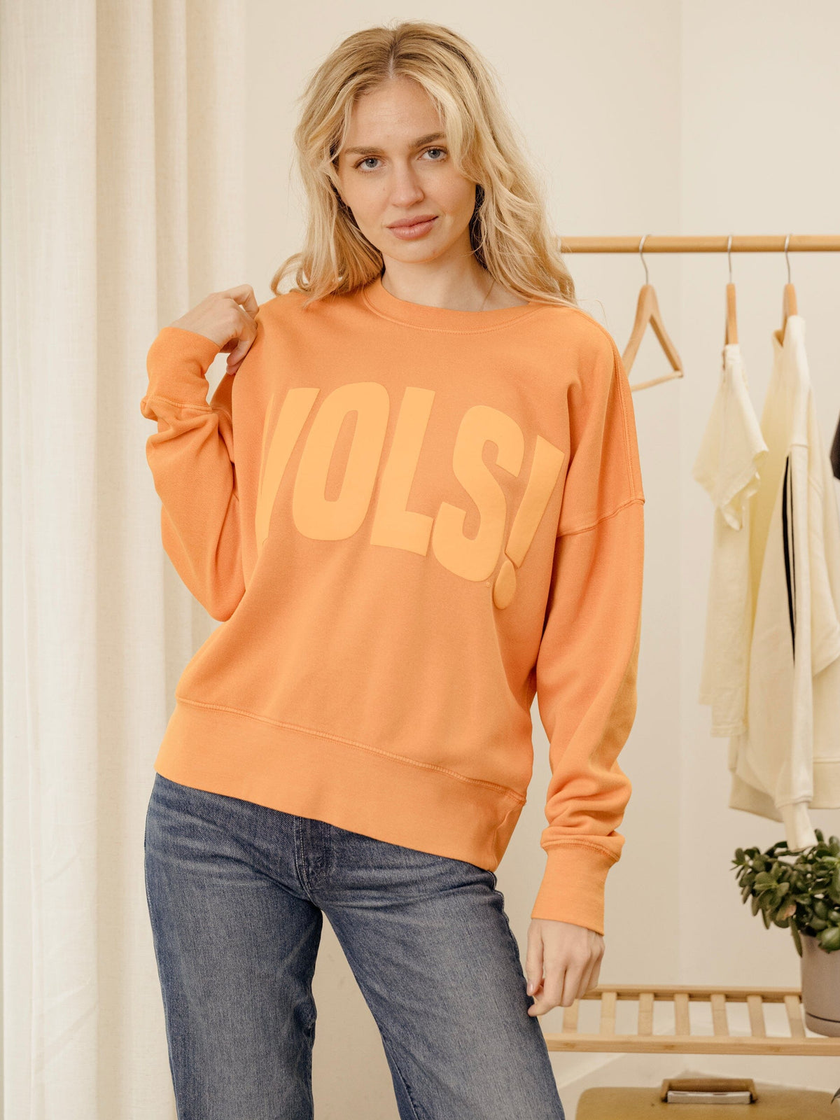 Vols Mono Puff Ink Orange Oversized Crew Hi-Dive Sweatshirt