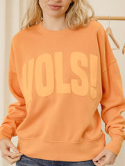 Vols Mono Puff Ink Orange Oversized Crew Hi-Dive Sweatshirt