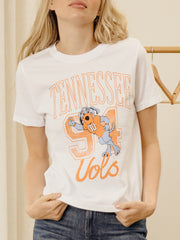 Tennessee Vols Club Mascot White Ellie Perfect Tee