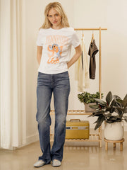 Tennessee Vols Club Mascot White Ellie Perfect Tee