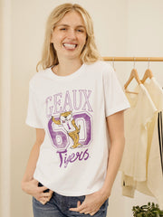 LSU Tigers Club Mascot White Ellie Perfect Tee