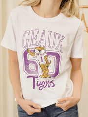 LSU Tigers Club Mascot White Ellie Perfect Tee
