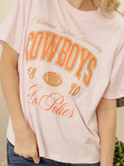 OSU Cowboys Wave Arch Pink Ellie Perfect Tee