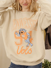 Tennessee Vols Club Mascot Sand Thrifted Sweatshirt