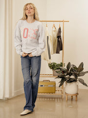 Hogs Quilted Puff Ink Ash Gray Thrifted Sweatshirt