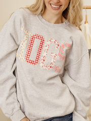 Hogs Quilted Puff Ink Ash Gray Thrifted Sweatshirt