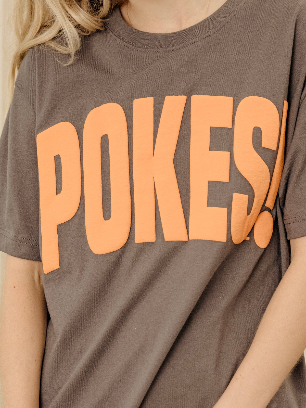 Pokes Mono Puff Ink Asphalt Heavyweight Tee