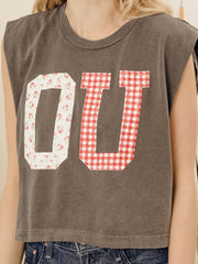 OU Sooners Quilted Puff Ink Smoke Tank