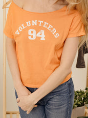 Tennessee Vols College Arch Orange Off Shoulder Tee