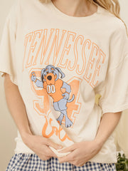 Tennessee Vols Club Mascot Off White Thrifted Tee