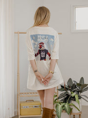 Auburn Tigers Aubie's Version Off White One Size Tee