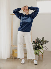 Auburn Tigers Mono Puff Ink Navy Sweatshirt