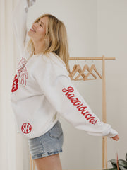 Arkansas Razorbacks SEC Sporty White Sweatshirt
