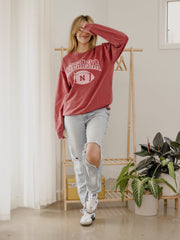 Nebraska Huskers Wonka Football Red Sweatshirt