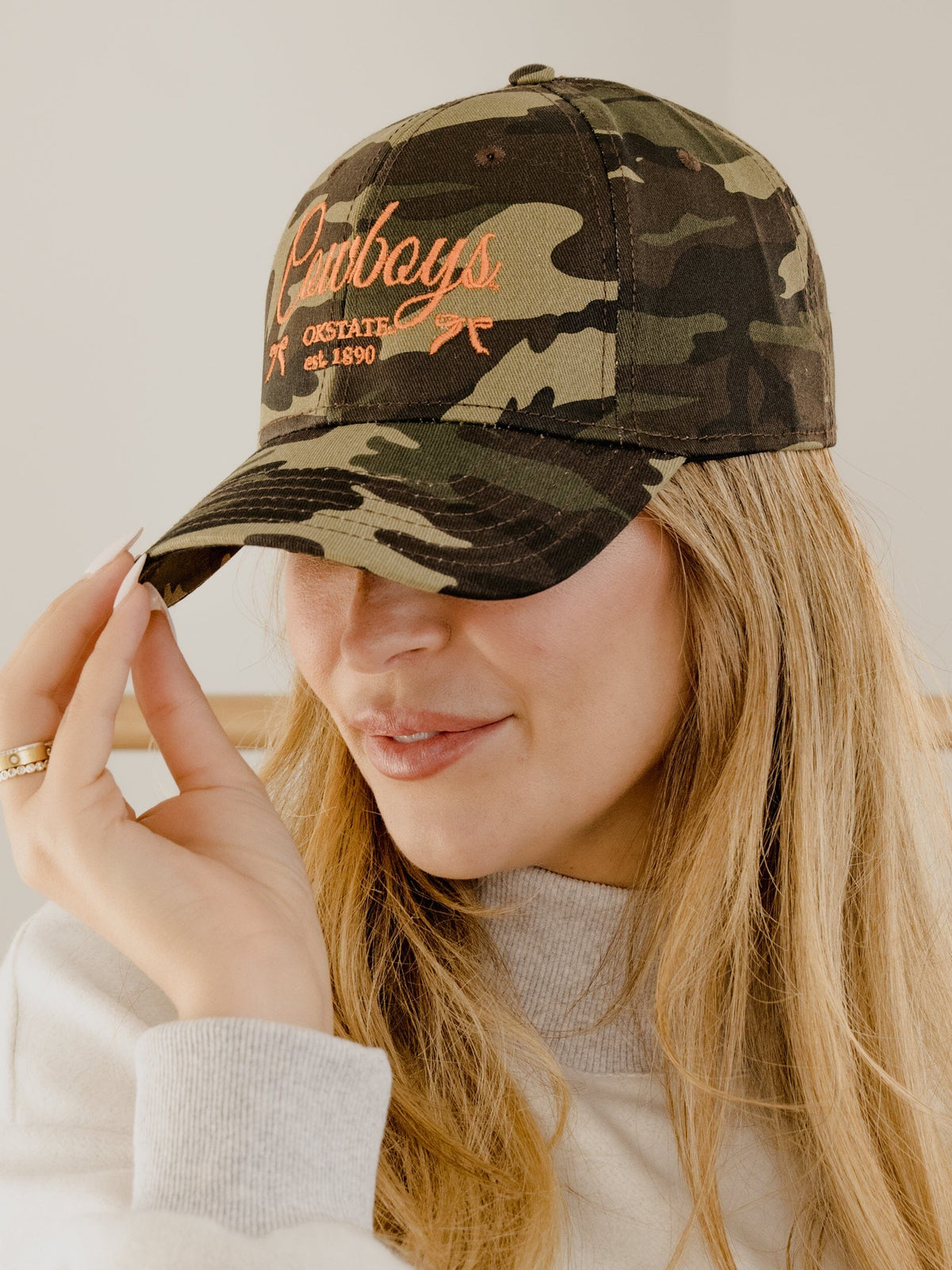 OSU Cowboys Established Date Bows Camo Hat