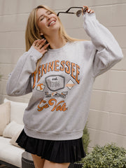 Tennessee Vols Patches 25 Ash Gray Thrifted Sweatshirt