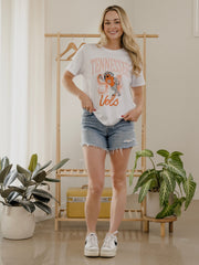 Tennessee Vols Club Mascot White Ellie Perfect Tee