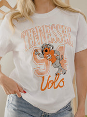 Tennessee Vols Club Mascot White Ellie Perfect Tee