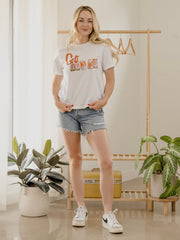 OSU Cowboys Cans White Ellie Perfect Tee