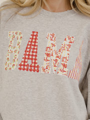 Alabama Crimson Tide Quilted Puff Ink Ash Gray Thrifted Sweatshirt
