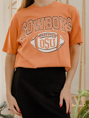 OSU Cowboys Wonka Football Orange Tee