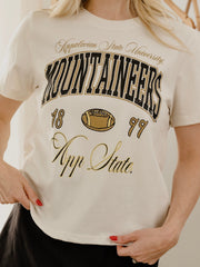 App State Wave Arch Vintage White Ellie Perfect Tee