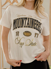 App State Wave Arch Vintage White Ellie Perfect Tee