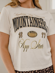App State Wave Arch Vintage White Ellie Perfect Tee