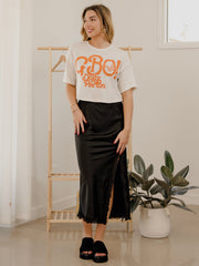 Dolly Parton GBO Butterfly Off White Cropped Tee