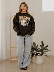Dolly Parton Raised on Dolly & Tennessee Football Smoke Hi-Dive Oversized Crew Sweatshirt