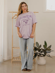 LSU Tigers Letterman Orchid Thrifted Tee