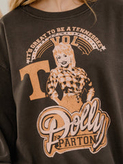 Dolly Parton Great To Be a Tennessee Vol Smoke Hi-Dive Oversized Crew Sweatshirt