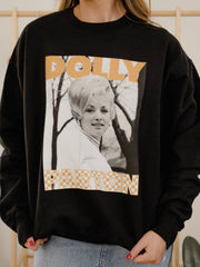 Dolly Parton Tennessee Checkerboard Black Sweatshirt