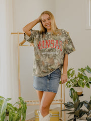 KU Jayhawks Filled Gault Camouflage Tee