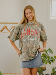 KU Jayhawks Filled Gault Camouflage Tee
