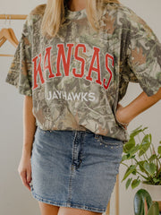 KU Jayhawks Filled Gault Camouflage Tee